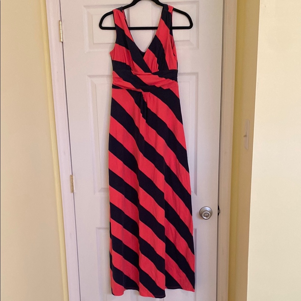 Lilly Pulitzer Striped Sleeveless Maxi Dress - Pink and Black